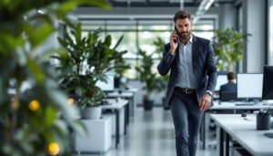 Menschen, die beim Telefonieren umherlaufen, besitzen laut Studie diese besondere Eigenschaft